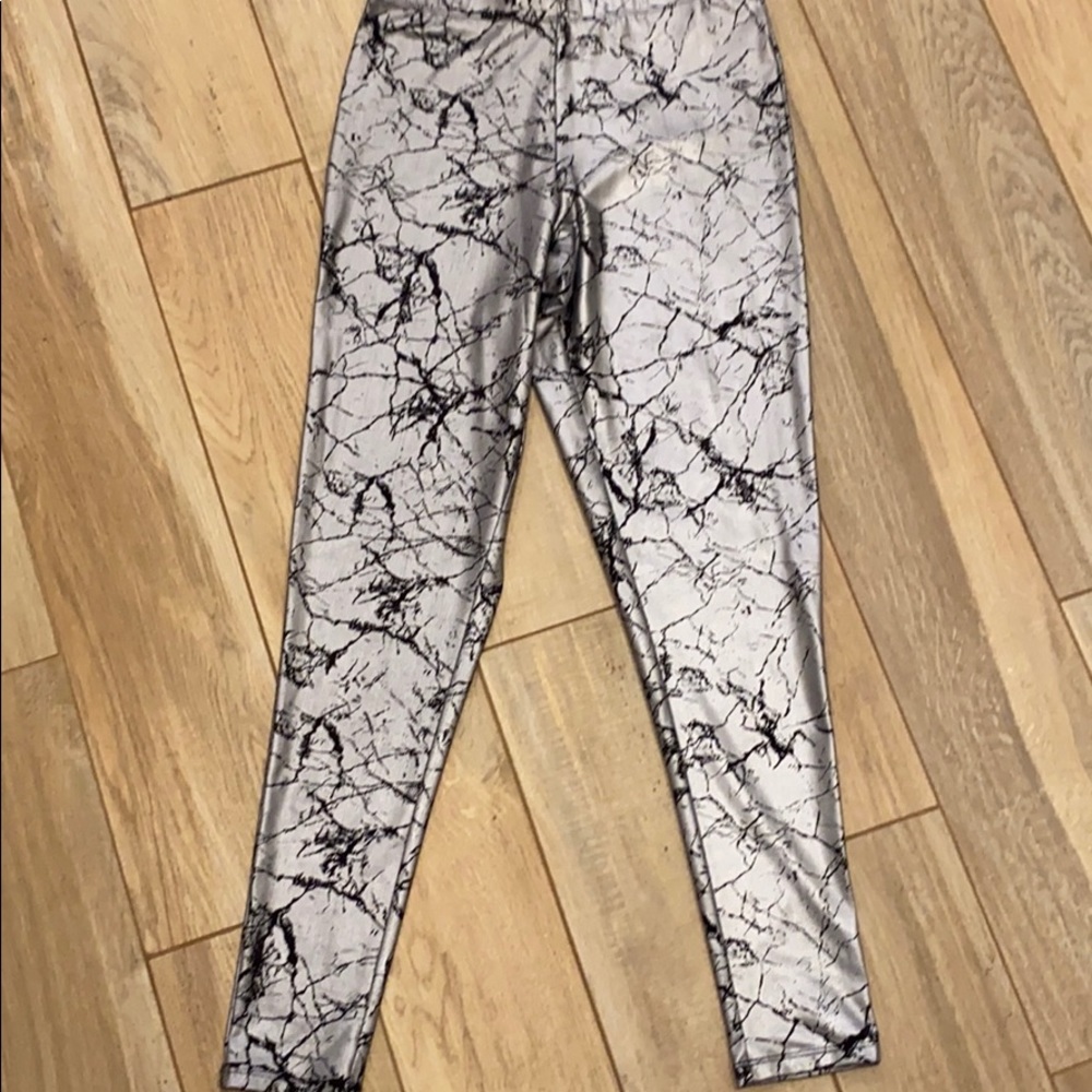Black Heart/ Hot Topic Lightning Leggings